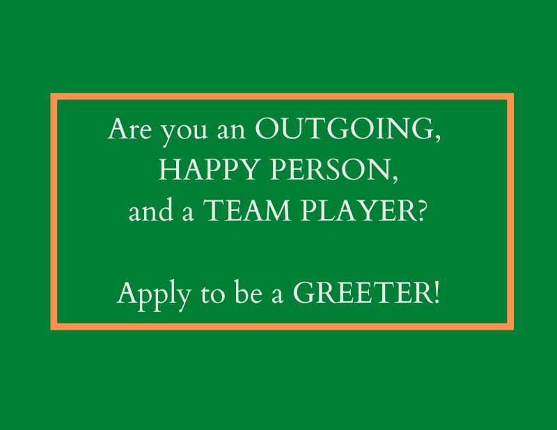 Greeter requirements